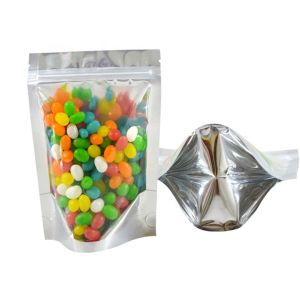 Buy cheap 7g Resealable Aluminum Bags Holographic Gravnre Print Side Gusset Pouch from wholesalers