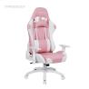 Buy cheap Video Game High Back Gaming Chair White And Blue 350lbs Large Load Capacity from wholesalers