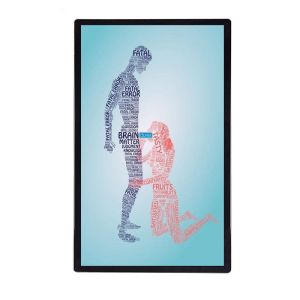 65 inch indoor wall mounted advertising player FHD UHD LCD panel advertising