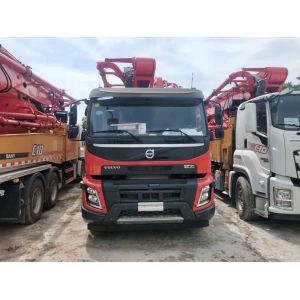 China 180m3/H Sany 52m Volvo Boom Concrete Pump Truck With 6 Boom Section on sale