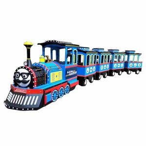 Buy cheap British Style Trackless Tourist Train Rides / Theme Park Train Ride from wholesalers