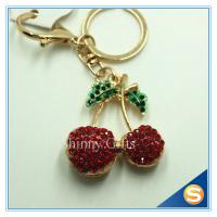 Buy cheap Custom Fruit Shape Attractive Cherry Shape Metal Key Chain For Women's Hangbag product