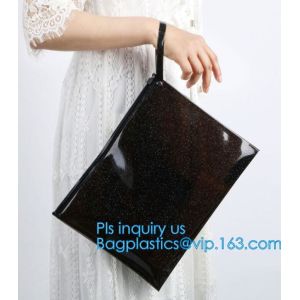 k bag with handle & slider, reclosable pvc clear plastic slider k bag, Reusable