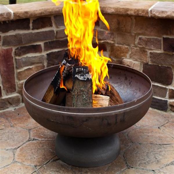 Charcoal Barbecue Grill Camping Outdoor Corten Steel Fire Pit
