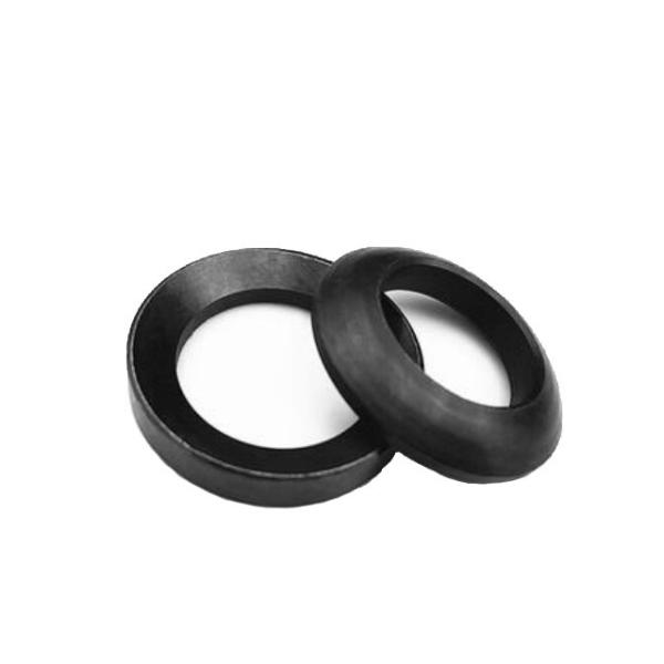 Black Carbon Steel Spherical Washers Conical Seats DIN 6319 Type C / D / G For