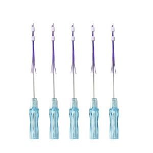 18g 100mm PDO Thread Lift 6d Cog Thread Face Lift Cheek Lifting