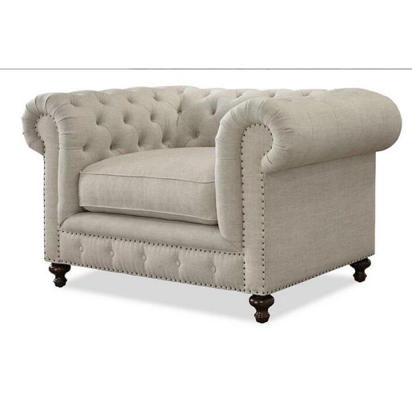 Quality classical chesterfield armchair armchair french style imported from china for sale