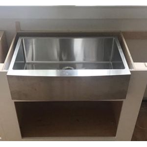 OEM/ODM Single Bowl Apron Front Sink , Hand Made Stainless Steel Apron Front