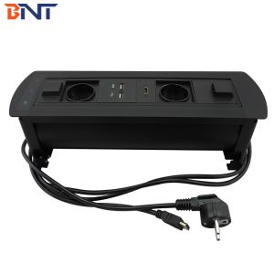 Buy cheap 3Mm Panel Thickness electric Black Desk Pop Up Multimedia Socket from wholesalers