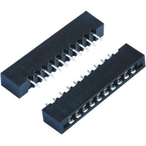 Buy cheap Black Female Pin Headers  Double Low 60 Pins SMT With Cap  LCP Plastic from wholesalers