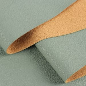 Buy cheap Eco-friendly lychee pattern half PU leather Custom Size Eco Friendly Shoe Materials Recyclable Biodegradable product