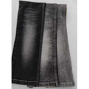 Buy cheap Heavy weight Black/Black with full width 180cm construction 8*16/70 Denim fabric JSD3039A for men jeans from wholesalers