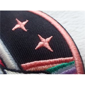 Buy cheap Fashion Pattern Embroidered Patches With Heating Melt On Back Of Laser from wholesalers