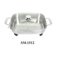 Buy cheap 12 Inch Square Shape Deep Frying Pan With Glass Lid product