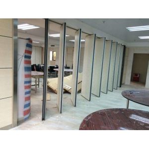 Buy cheap Solid MDF Fabric Foldable Partition Wall , 1230 mm Panel Width from wholesalers
