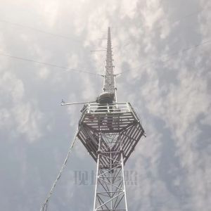 Steel Lattice Guyed Tower Mast for Wind Measurement Campaign