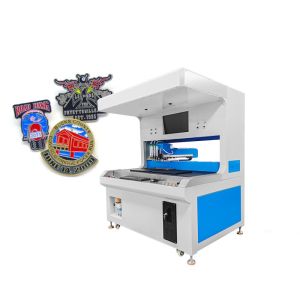 Buy cheap Dual Station Visual Enamel Badge Making Machine With 220V Input Voltage from wholesalers