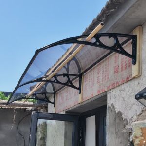 China Customized PC Canopy With Black Frame And Polycarbonate Sail Material on sale China Customized PC Canopy With Black Frame And Polycarbonate Sail Material on sale