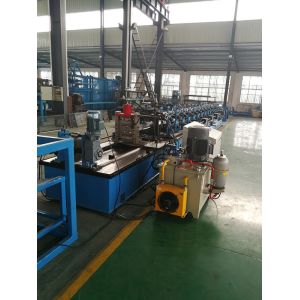 Fast Speed 40 - 50m / min Top Hat Roll Forming Machine Chain Driven System 1.5mm