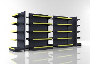 Buy cheap Matt Gray Convenience Store Shelving With Middle Back Panel 1200x980x1800mm product