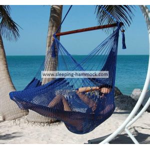 Buy cheap Heavy Duty Caribbean Hammock Chair , Tree Dark Blue Hanging Hammock Chair For Bedroom from wholesalers