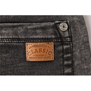 Buy cheap Black Washed Men's Denim Half Pants Mens Elastic Waist Jean Shorts from wholesalers