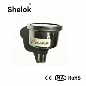 Spiral tube 40mm 304SS oil back connection pressure gauge mpa kg and psi