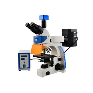 Buy cheap Trinocular Biology Lab Microscope 40X 100X Epi Fluorescence Microscope product