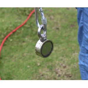 Buy cheap Powerful Double-Sided Pull N52 Fishing Magnet with 1000lbs Pull Force and 75mm Diameter from wholesalers