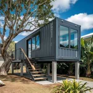 Buy cheap Luxury Prefabricated Flat Pack Container Home With Bedroom / Bathroom from wholesalers
