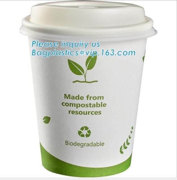 Buy cheap Eco-friendly, Blodegradable, Compostable, PLA Lined Disposable Hot Cold Beverage Cup Set, Cafe, Shops, Kiosk from wholesalers