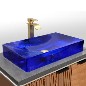 Buy cheap Tap Hole Free Glass Vessel Basins With Glazed Material CUPC Certificate from wholesalers
