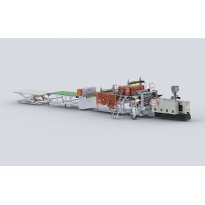 Buy cheap Twin Screw LVT Wood Plastic Floor Extrusion Line LVT Flooring Production Machine from wholesalers