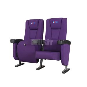 Buy cheap Elegant Style Full Upholstered Commercial Theater Seating With Strong Steel Structure from wholesalers