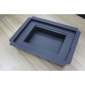 Buy cheap Pulp Molded Paper Packaging Moulded Pulp Containers With Living Hinge Clean Edge from wholesalers