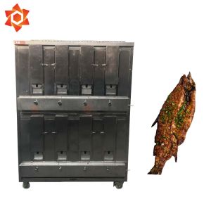 Industrial Automatic Food Processing Machines Fish Roasting Machine Double