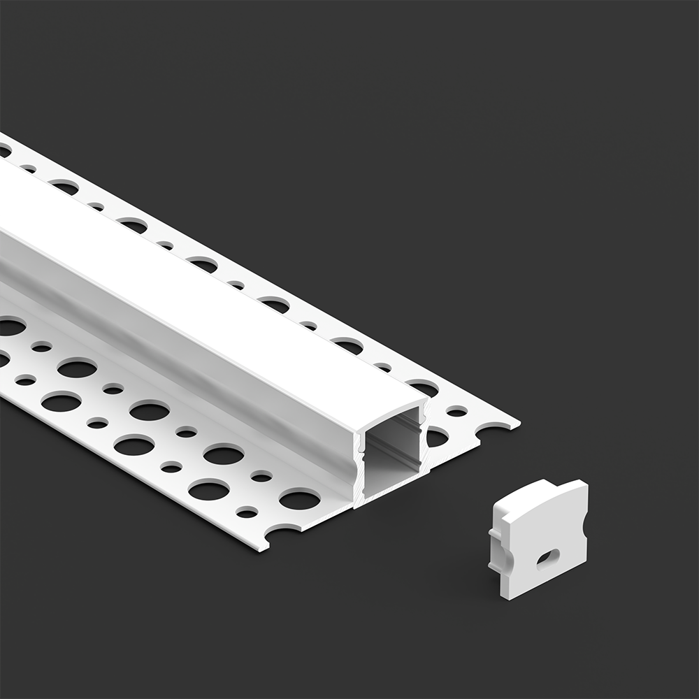W58.0 × H15.0mm IP20 Rated Recessed Aluminum LED Profile with PCB Width up to 12