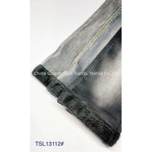 Buy cheap black bulk High Stretch Denim Fabric With Fleece Lined 137cm-142cm product