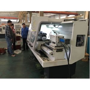 Taper Surface Metal Cnc Turning 340mm Programmable Metal Lathe