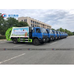 Buy cheap 14m3 Trash Can Rear Loader Compressed Garbage Truck from wholesalers