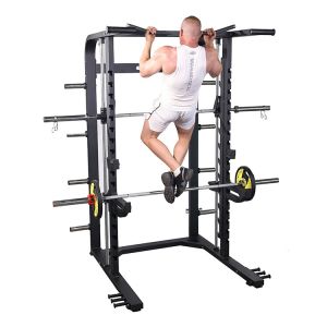Gym Machines Exercise Multi Functional Power Cage Squat Rack Shoulder Chest Leg
