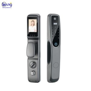 Security App Door Lock Grey Smart Door Lock With Camera