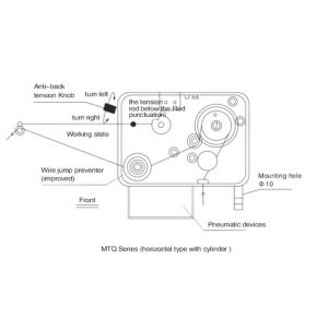 Stable Magnetic Tensioner , Cylinder Wire Coil Winding Tensioner