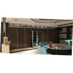 Buy cheap Leather Surface MDF Board Operable Office Partiton Wall Sliding Folding Ceiling System from wholesalers