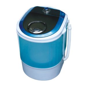 Blue Portable Quiet Single Tub Washing Machine With Dryer 2.8 Kg Transparent