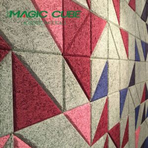 Buy cheap 600*2400mm Superior Standard Geometric Rectangle Colored Wood Wool Panel Ceiling Acoustic Panel from wholesalers