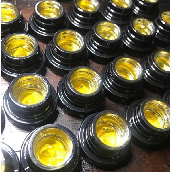 Buy cheap 5ml / 7ml / 9ml Glass Concentrate Containers With Chrome Plated Inside from wholesalers
