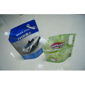 Buy cheap Recycle Doypack Spout Pouch Liquid Detergent Packaging With Hanging Hole from wholesalers