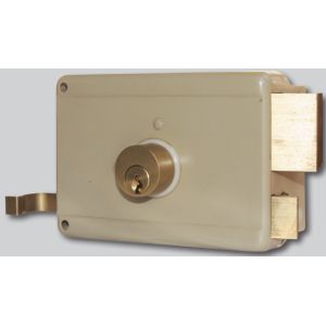 Buy cheap European Style Rim Door Lock with Strike Plate Included and Backset 60mm from wholesalers