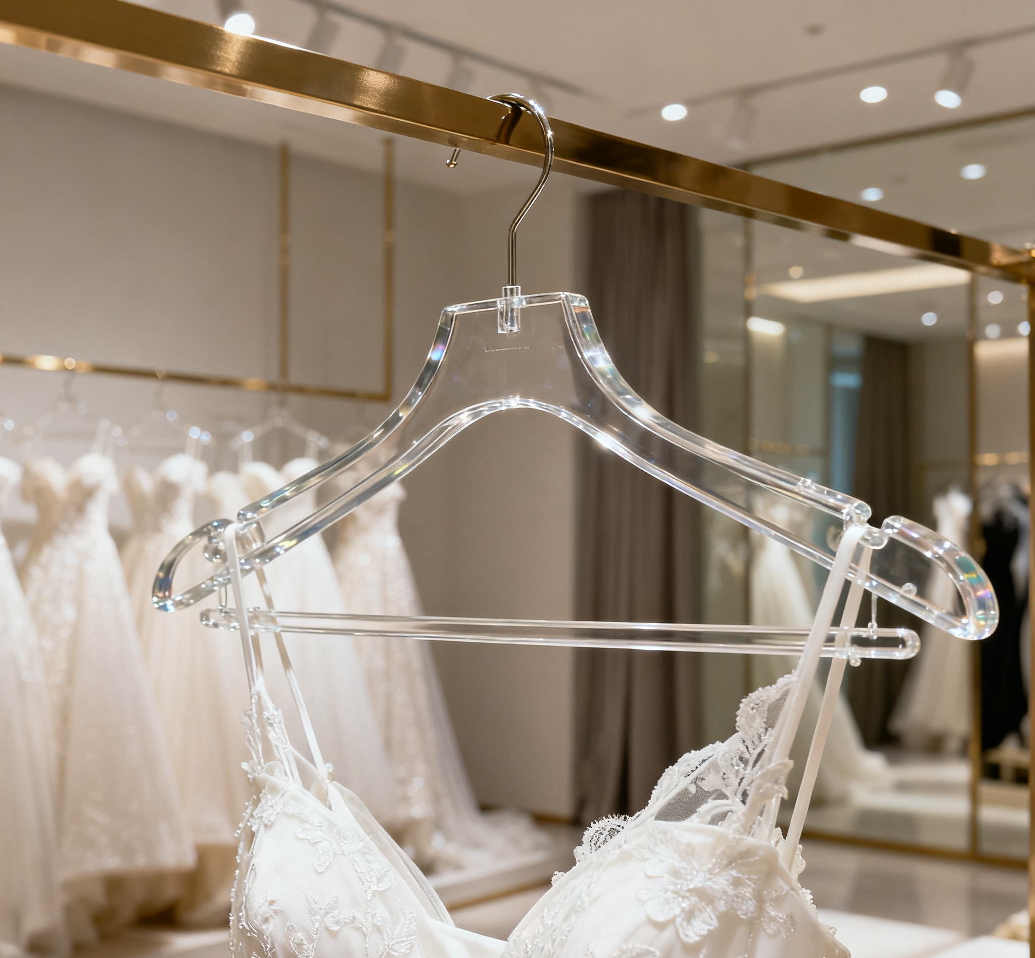 Buy cheap High Transparency Glossy Impact-Resistant for Home Wardrobes/Clothing Store Displays Transparent Hangers K-Resin from wholesalers